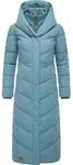 Steppmantel RAGWEAR "Natalka Extralong", Damen, Gr. XS (34), stein, Au&szlig;enmaterial: