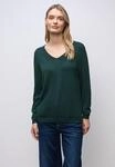 STREET ONE V-Ausschnitt-Pullover Feinstrick