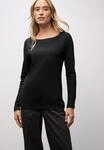 STREET ONE Langarmshirt "Style Lanea" mit U-Boot Ausschnitt