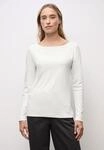 STREET ONE Langarmshirt in Unifarbe