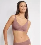 B&uuml;gelloser BH SLOGGI "ZERO Feel Bliss", Damen, Gr. S, N-Gr, braun (cacao),...