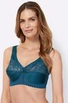 Entlastungs-BH GLAMORISE, Damen, Gr. 80, Cup B, blau (topas), 50% Polyamid, 40%