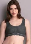 Bralette ANITA SINCE 1886 "Essential Lace", Damen, Gr. XXL, N-Gr, grau (anthrazit),