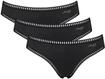 Slip SLOGGI "Slip GO Crush Mini C3P 3er Pack", Damen, Gr. S, schwarz, Obermaterial: