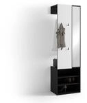 byLIVING Kompaktgarderobe "Dielen - Set Andorra" 1 Stk. tlg. maximale Ordnung auf
