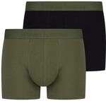Bruno Banani Boxer "Flowing" 2er Pack, mit kontrastreichem Logobund