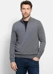 Troyer OLYMP "OLYMP Casual Strick", Herren, Gr. S, silbergrau, 100% Schurwolle,