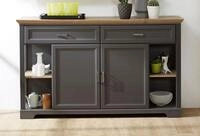 Innostyle Sideboard "Jasmin" Breite 171 cm, 2 Holzt&uuml;ren, 2 Schubk&auml;sten, 4...