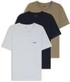 BOSS T-Shirt "TShirtRN 3P Classic" 3 tlg. mit Logostickerei