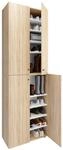 VCM Schuhschrank "XL Holz Gro&szlig;er Schuhschrank Schuhkommode Lona 10" 1 Stk. tlg.
