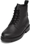 Stiefelette MARC O'POLO "aus edlem Rindleder", Damen, Gr. 40, schwarz, Obermaterial: