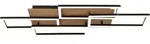 GLOBO LIGHTING Deckenleuchte "JEFFRY", schwarz (holzfarben, schwarz), H: 7,5cm,...