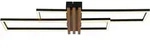 GLOBO LIGHTING Deckenleuchte "DAKARI I", schwarz (schwarz matt), H: 8,6cm, 1 Stk.,