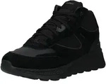 Sneaker GEOX "Geox Sneaker Leder/Textil", Herren, Gr. 42, schwarz, Leder, Textil,