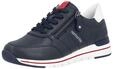 Sneaker REMONTE "Remonte Sneaker Leder", Damen, Gr. 37, pazifik, Leder, Schuhe