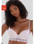Push-up-BH VIVANCE "Anisa", Damen, Gr. 75, Cup A, wei&szlig;, Microtouch,...