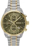 Chronograph BOSS "GRAND PRIX 44", gold (silberfarben, gr&uuml;n), Armbanduhren,...