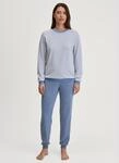 CALIDA Schlafanzug "Soft Dreams" 2 tlg. Ringel-Design, warm, weich,