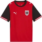PUMA Trainingsshirt "&Ouml;sterreich 2026 Heimtrikot Jugendliche" rot schwarz Kinder