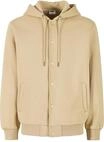 Kapuzenpullover URBAN CLASSICS "Urban Classics Fluffy Fleece Hoodjacket", Herren, Gr.