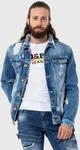 Cipo & Baxx Jeansjacke "Jacke" ohne Kapuze im destroyed Look