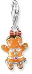 Charm-Einh&auml;nger THOMAS SABO "Lebkuchen-M&auml;dchen", orange (silberfarben, orange,