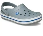 Clog CROCS "Crocband", Gr. 43, grau, CrosliteTM, kontrastfarbene Details, Schuhe