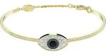 Armreif SWAROVSKI "Symbolica B&ouml;ser Blick Magisches Auge" Gr. M, blau
