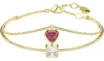 Armreif SWAROVSKI "Stilla" Gr. M, bunt (gelbgoldfarben, kristallwei&szlig;, rot,