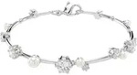 Armband SWAROVSKI "Schmuck Geschenk Constella Tennis Armkette", silber (metallfarben,