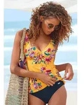 B&uuml;gel-Tankini-Top SUNSEEKER "Modern", Damen, Gr. 40, Cup B, gelb (gelb,...