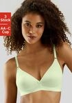 petite fleur by Lascana Bralette-BH Packung, 3 St&uuml;ck, ohne B&uuml;gel, aus