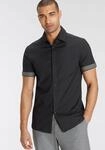 Kurzarmhemd BRUNO BANANI "mit kurzen &Auml;rmel", Herren, Gr. 47/48, D-Gr, schwarz,