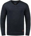 Strickfleece-Pullover BLEND "Strickpullover BHLasse", Herren, Gr. XXL, blau (navy),