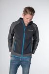 Softshelljacke DEPROC ACTIVE "XLight CAVELL Men", Herren, Gr. M (50), grau (indigo),