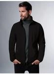 Fleecejacke TRIGEMA "TRIGEMA Fleecejacke", Herren, Gr. 5XL, schwarz, Fleece, 100%