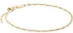 Armband THOMAS SABO "Figaro-Armband" Gr. 19, gold (gelbgoldfarben), Armb&auml;nder,
