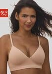 LASCANA Push-up-BH "COMFY BRA" ohne B&uuml;gel aus Baumwolle mit Struktur, bequemer...