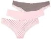 LASCANA Brasilslip 3er-Pack, aus elastischer Baumwolle mit zarter Spitze