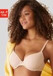 Schalen-BH LASCANA "Ela - perfect basic", Damen, Gr. 80, Cup D, braun (toffee),