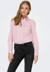 Hemdbluse JDY "JDYMIO L/S SHIRT WVN NOOS", Damen, Gr. 36, rosa (chalk pink