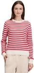 Strickpullover BETTY & CO "Damen mit Struktur", Damen, Gr. 36, rot (cream, rot),