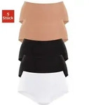 Taillenslip, Damen, Gr. 36/38, beige (beige, schwarz, wei&szlig;), Obermaterial: 95%