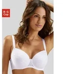 Schalen-BH LASCANA "Chiara", Damen, Gr. 90, Cup B, wei&szlig;, Spitze, Obermaterial:...