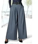 Hosenrock LASCANA "mit weitem Bein und Bundfalten, elastischer Bund", Damen,...