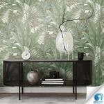 living walls Vliestapete "DesignDrop vorgeleimte Tapete Dschungel Mustertapete Gr&uuml;n