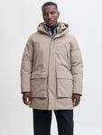 Parka JACK & JONES "JPRCCMOON MELANGE PARKA LN", Herren, Gr. L, beige (delicioso