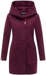 Wintermantel MARIKOO "Maikoo", Damen, Gr. S (36), rot (wine), Oberstoff: 90%