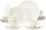 Seltmann Weiden Geschirr-Set "Kombiservice Savona Fine Diamond 30er Set creme"