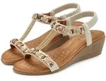 Sandalette VIVANCE "Sommerschuh, offener Schuh, Sandale, Keilsandalette",...